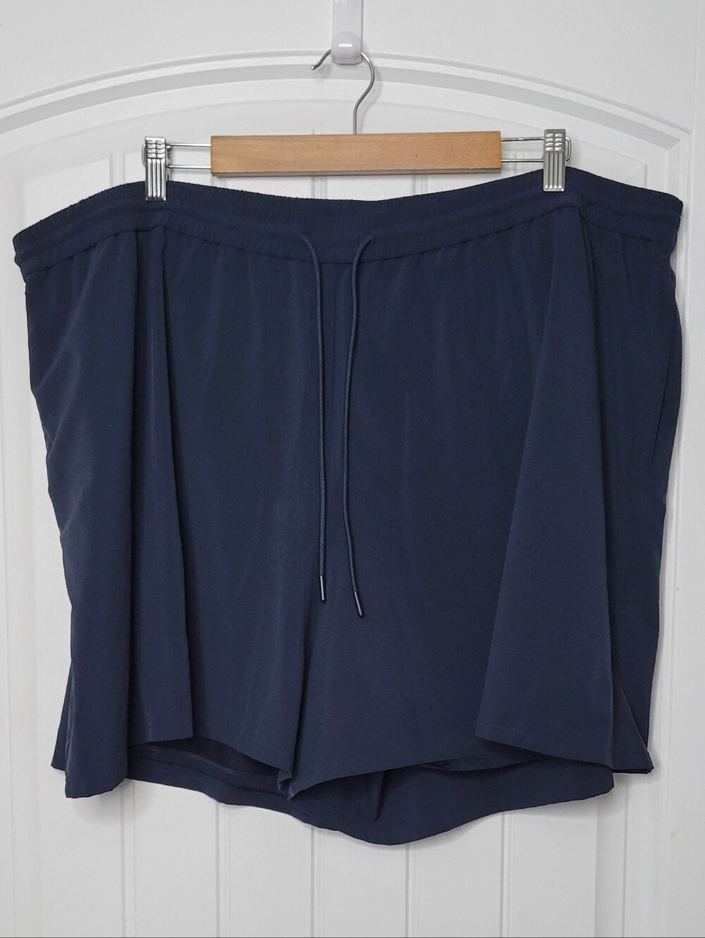 J. Jill Navy Pull-On Athletic Shorts with Drawstring